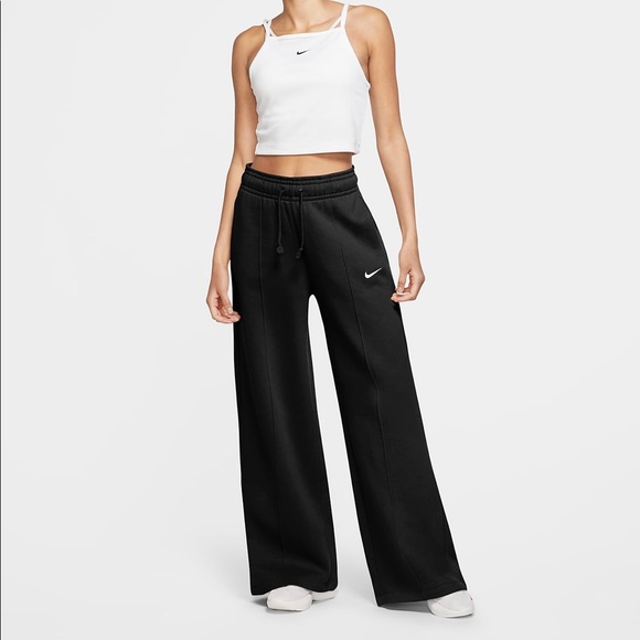 Nike Pants - wide leg nike fleece pants